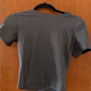 Gray Women's Crop Top
